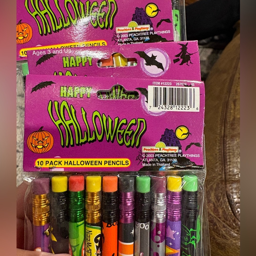 Vintage Sealed Halloween Pencils 4-10 Packs 40 Total Peachtree Playthings 2003 - Picture 6 of 10